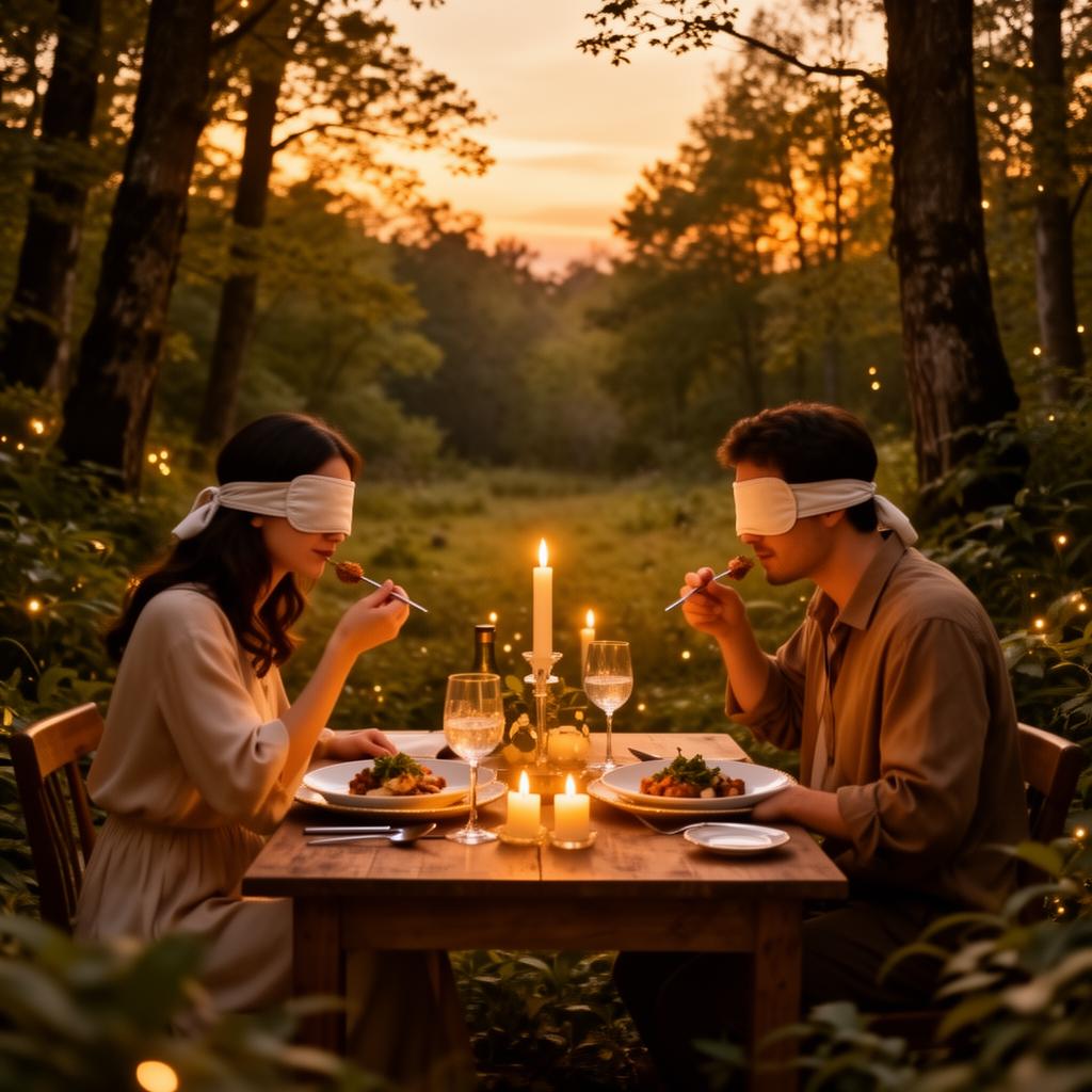 Cena sensorial a ciegas